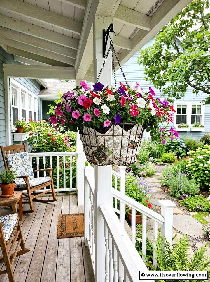 Biodegradable planter liner - 25 recycled garden ideas with newspapers