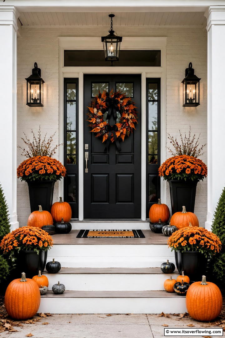Birch Log and Natural Wood Porch - 50 Fall Porch Decor Ideas for Welcoming Outdoor Spaces