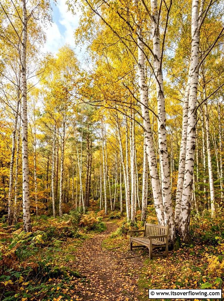Birch tree grove - 25 garden ideas for clay soil