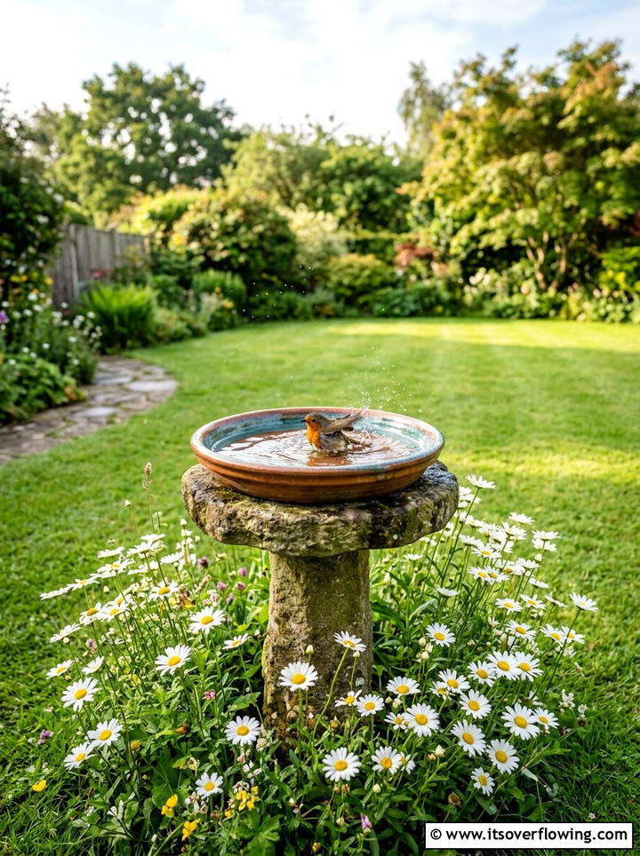Bird Bath Bowl - 25 garden decor ideas on a budget