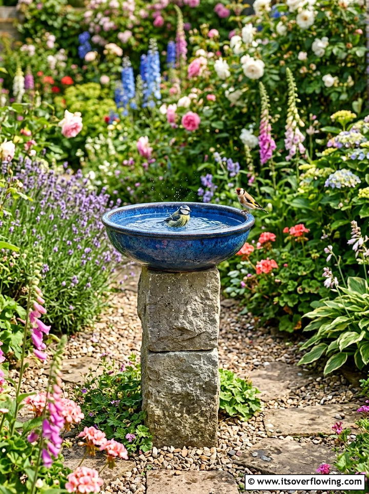 Bird Bath Pedestal For Garden - 25 cheap garden ideas with cinder blocks
