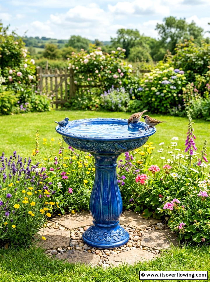 Bird Bath - 25 backyard ideas for relaxing