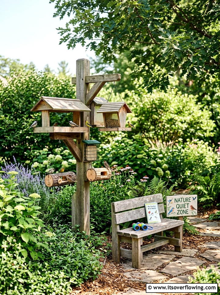 Bird Feeder Station For Small Garden - 25 small garden ideas with kids corner