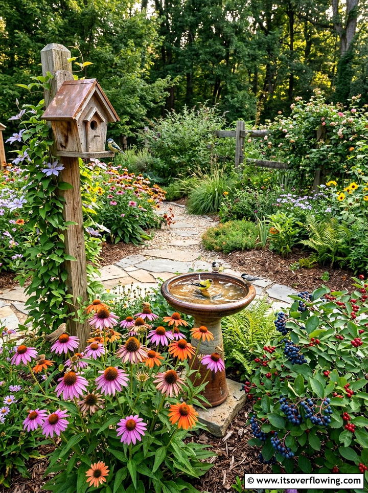 Bird Friendly Habitat - 25 garden ideas for full sun
