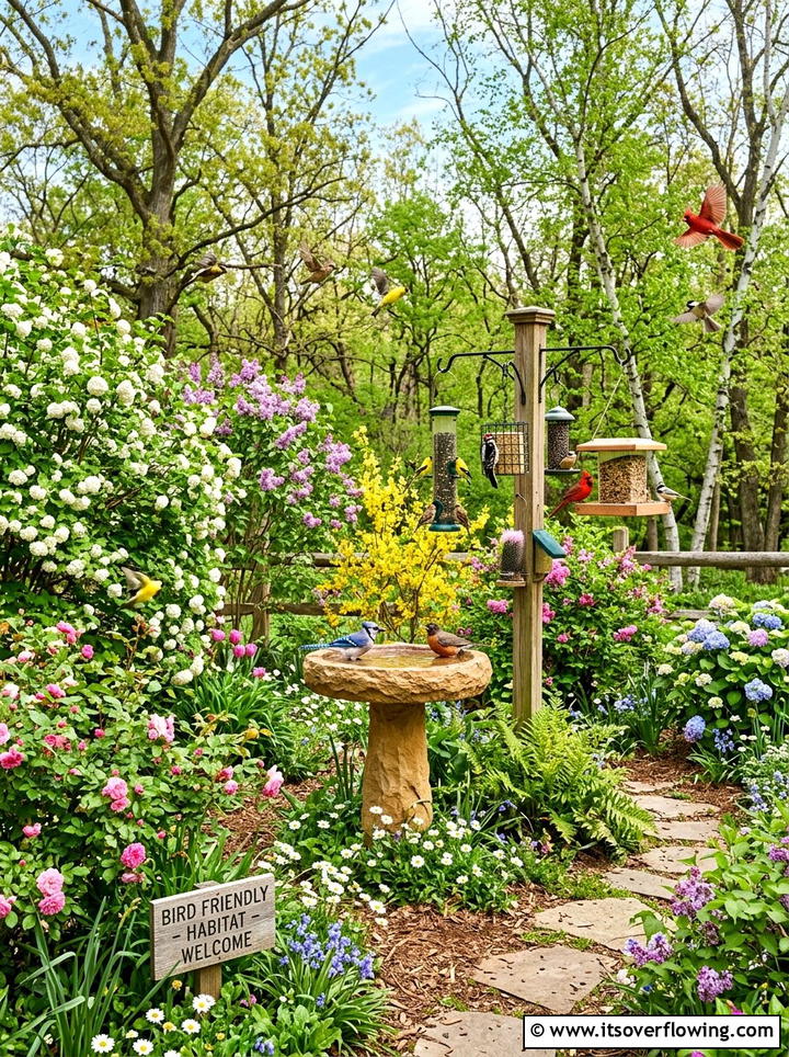 Bird Friendly Habitat - 25 creative garden ideas for spring makeover