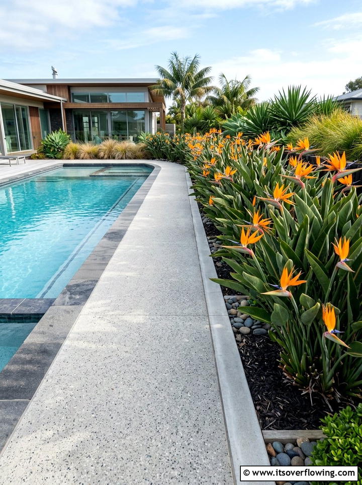 Bird Of Paradise Border - 25 creative garden ideas with tropical foliage