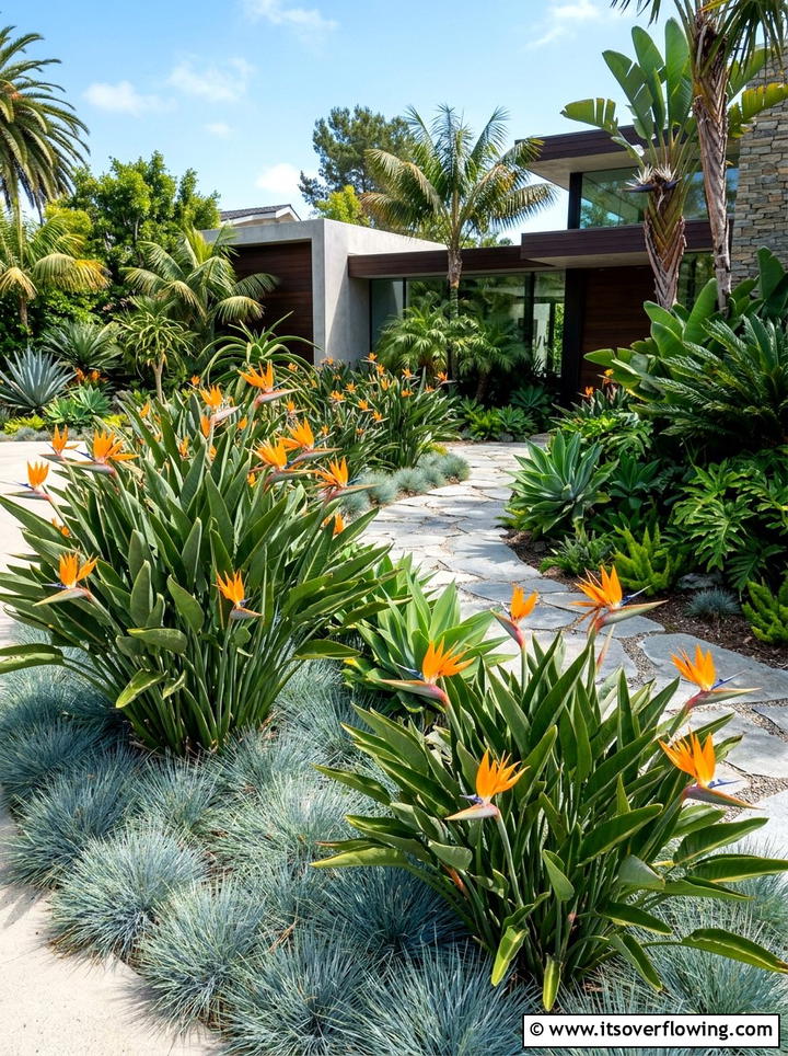 Bird Of Paradise Landscape - 25 garden ideas for tropical style