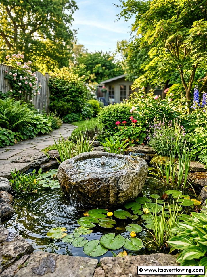 Bird bath water feature - 25 garden decor ideas with bird baths