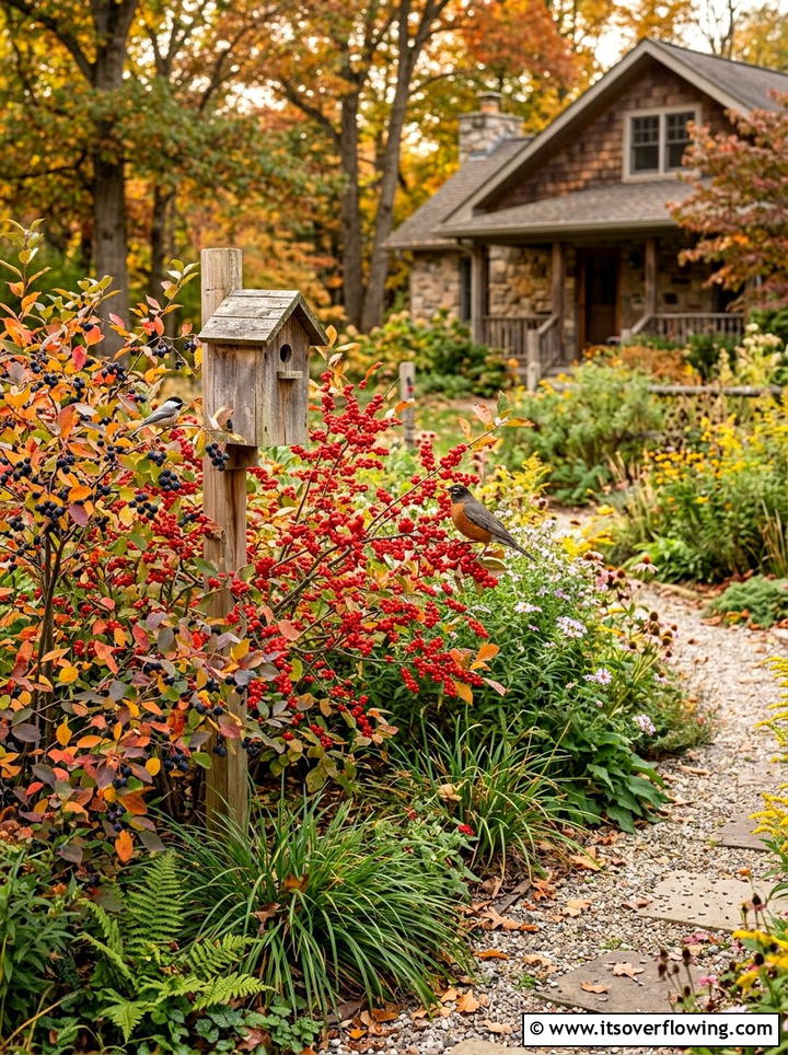 Bird friendly native berry bushes - 25 backyard ideas with native plants