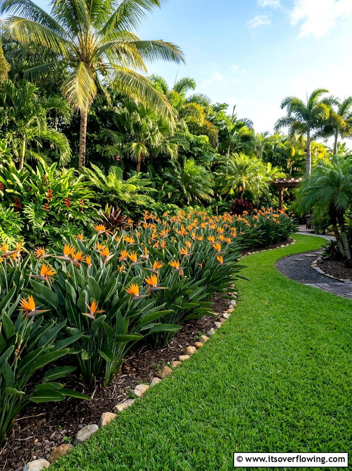 Bird of paradise garden - 25 garden design ideas with tropical foliage