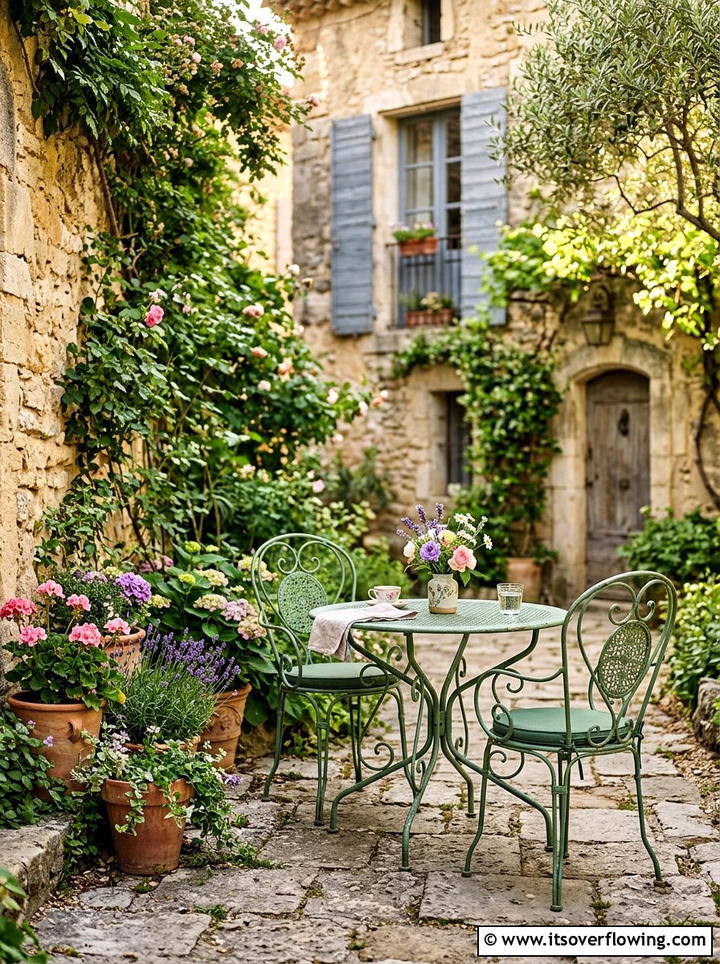 Bistro Dining Set - 25 garden ideas for courtyards