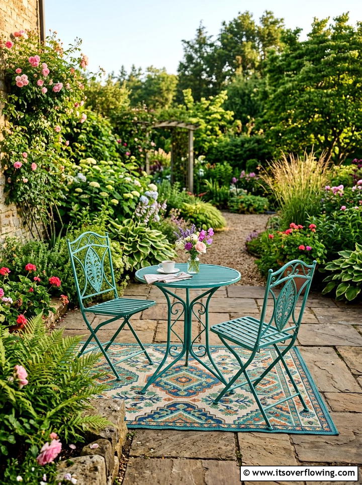 Bistro Seating Set - 25 small garden ideas for quick makeover