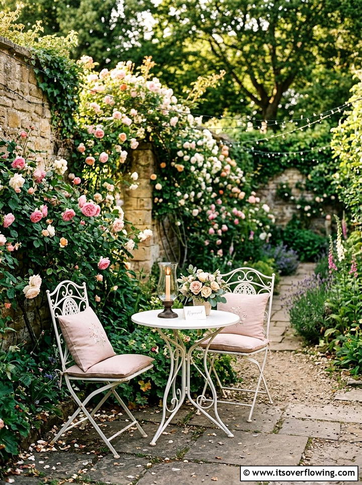 Bistro Seating - 25 garden decor ideas for weddings