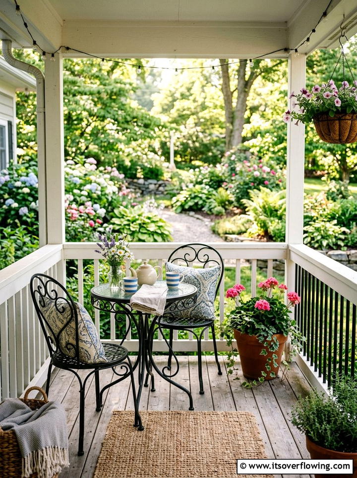 Bistro Set Porch - 25 backyard ideas for entertaining