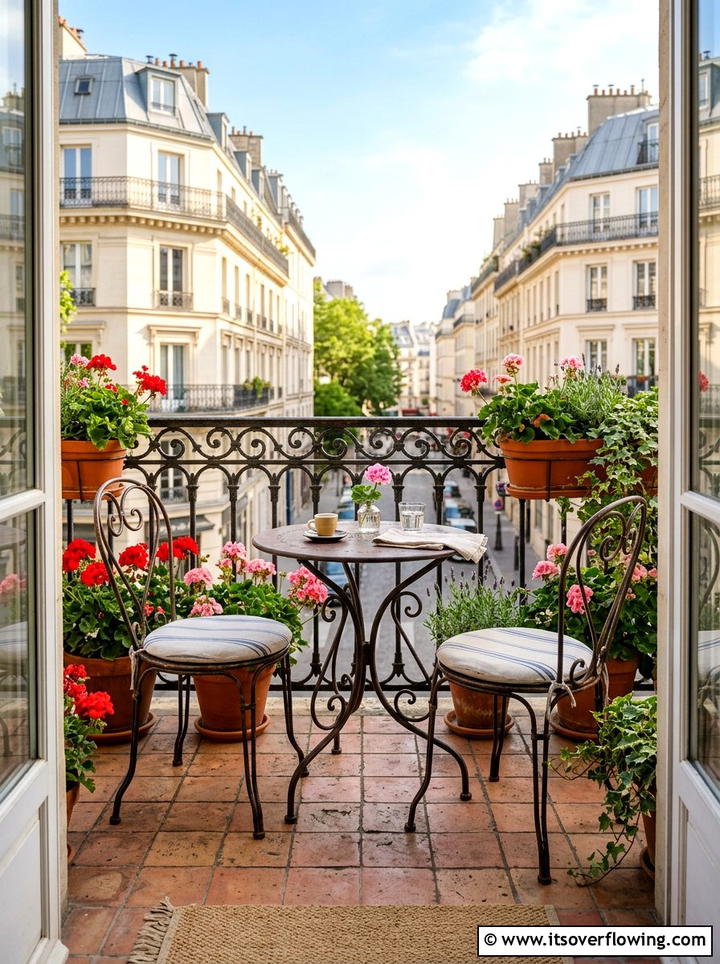 Bistro Set - 25 small garden ideas with no lawn