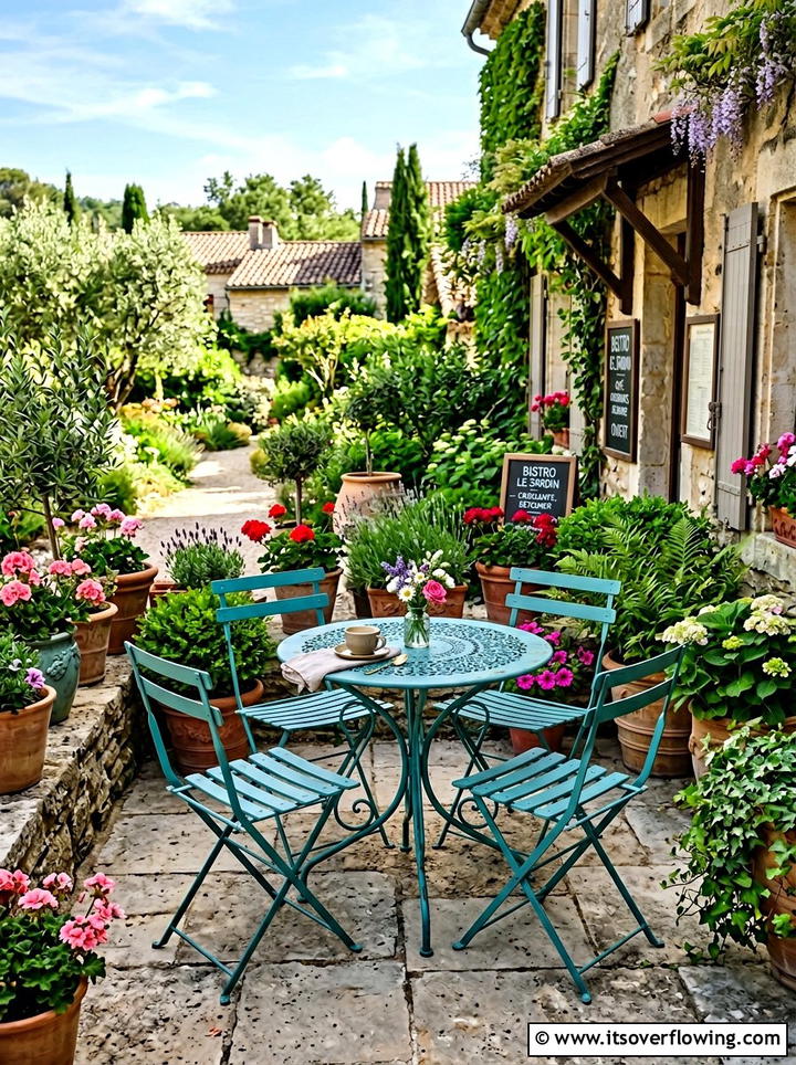 Bistro dining set - 25 small garden ideas for patio