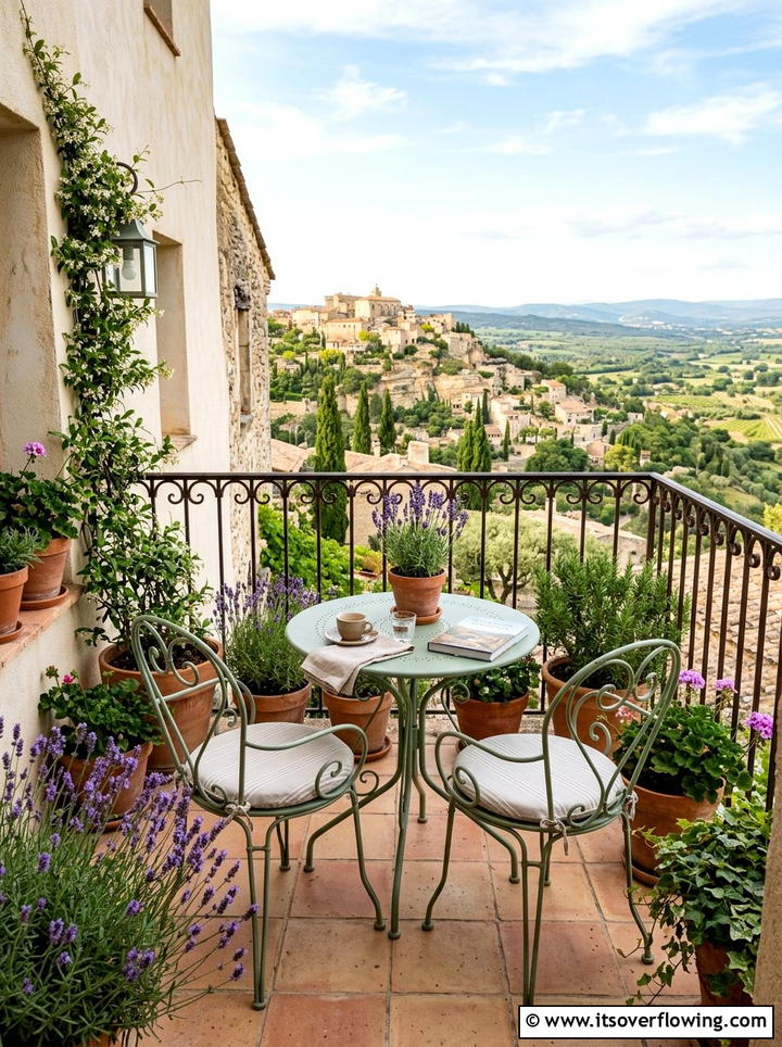 Bistro furniture set - 25 garden decor ideas for balconies