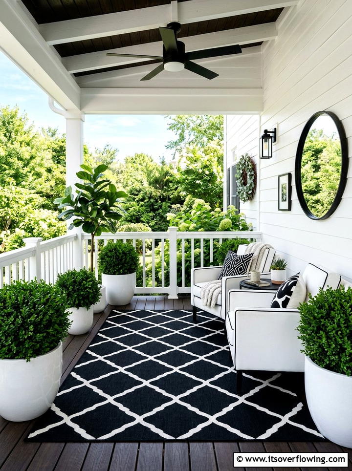 Black And White Porch Decor - 25 front porch ideas with summer decor