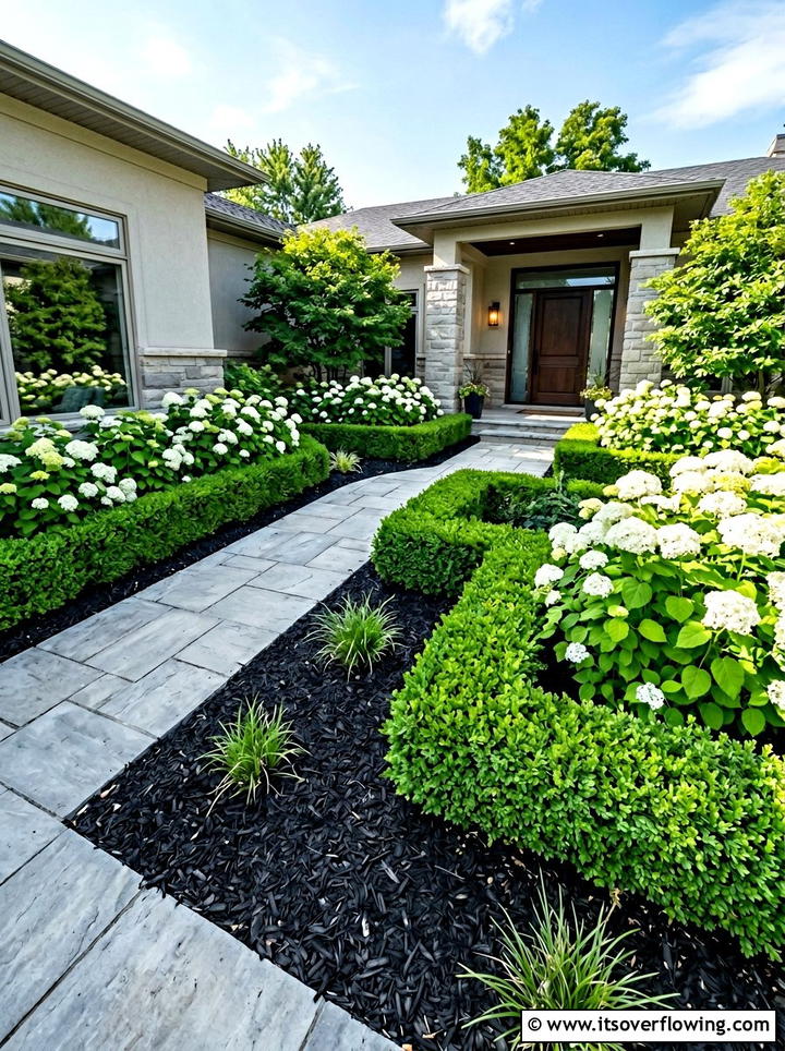 Black Bark Mulch - 25 garden ideas with mulch