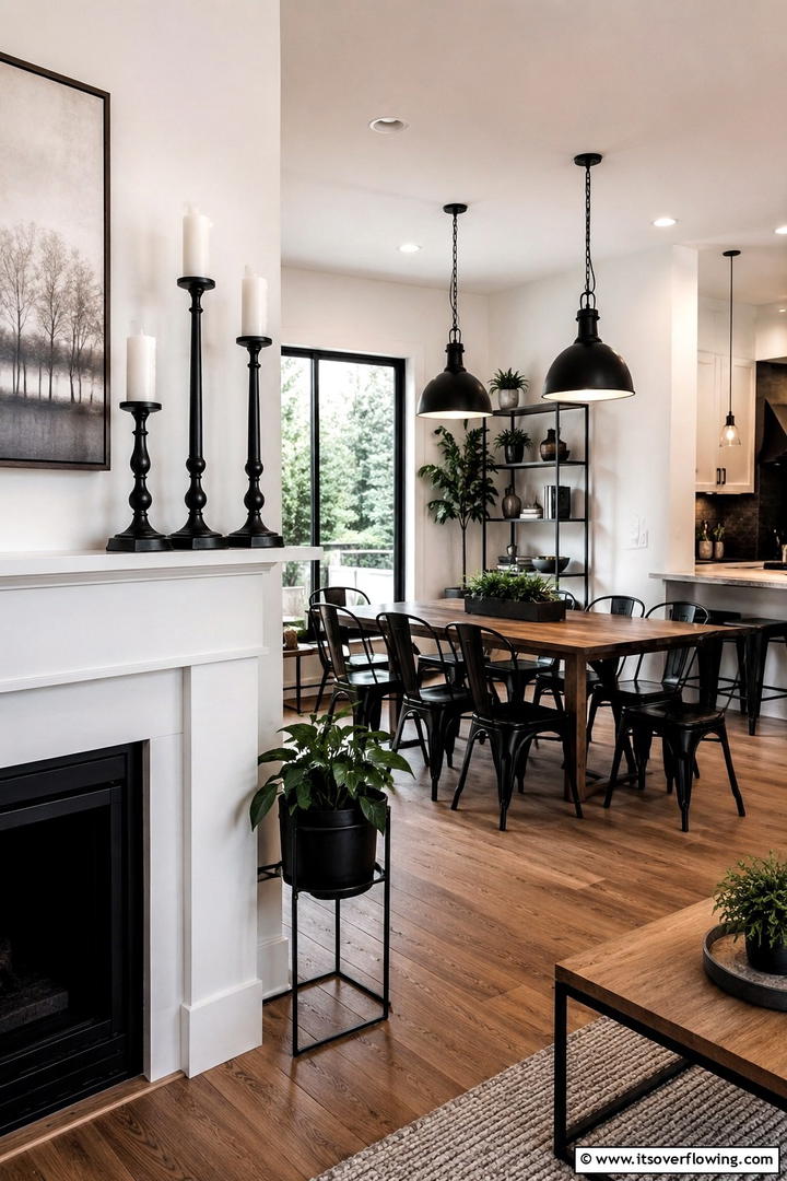 Black Metal Fixtures - 50 Fall Decor Trends 2025 to Inspire Seasonal Style