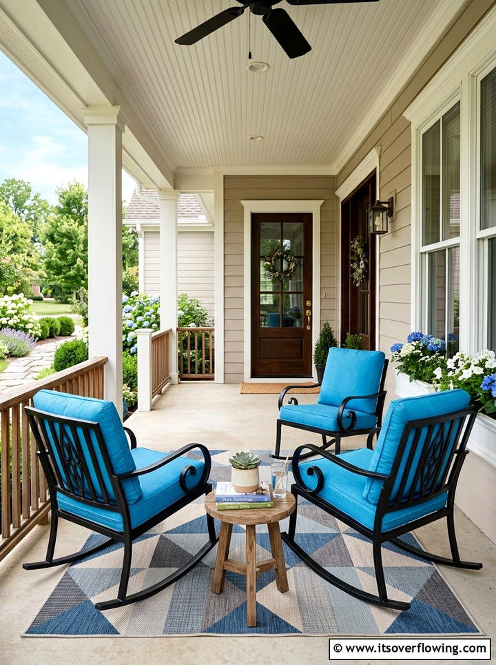 Black Metal Porch Chairs - 25 front porch ideas with metal decor
