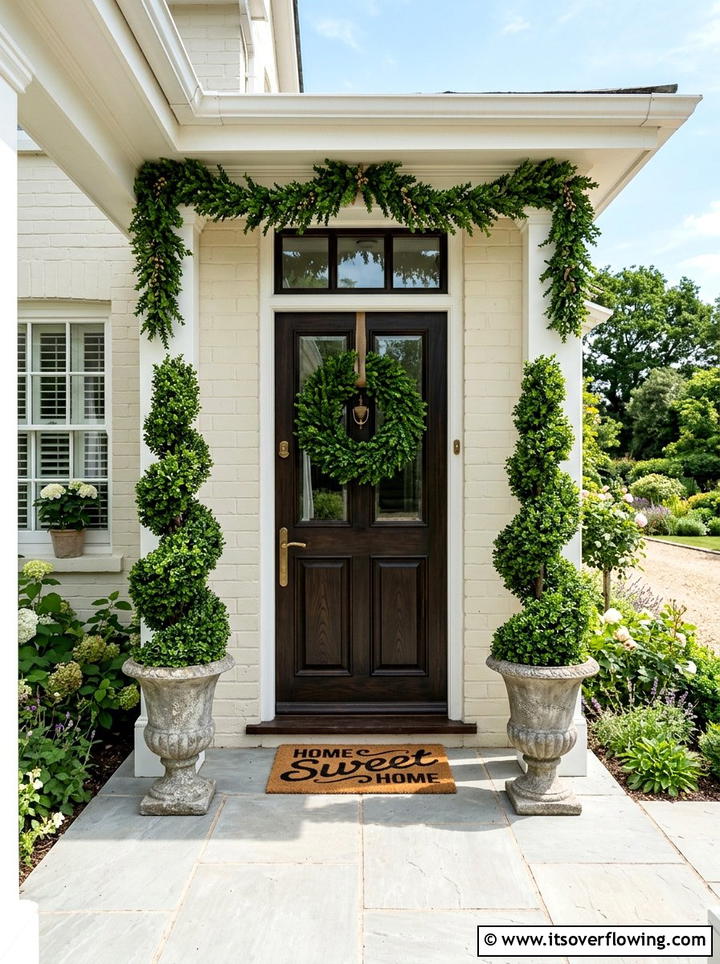 Black Metal Rocking Chairs - 25 front porch decor ideas with low maintenance setup