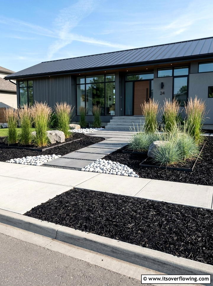 Black Mulch Front Yard - 25 cheap garden ideas with mulch