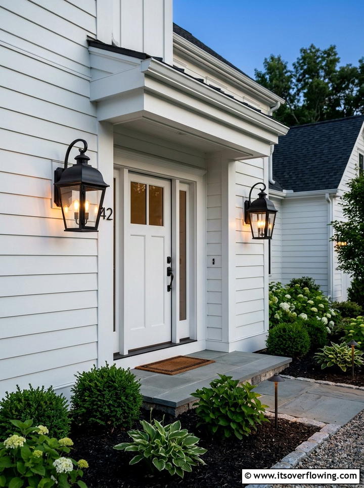 Black Outdoor Lighting - 25 front porch ideas for curb appeal
