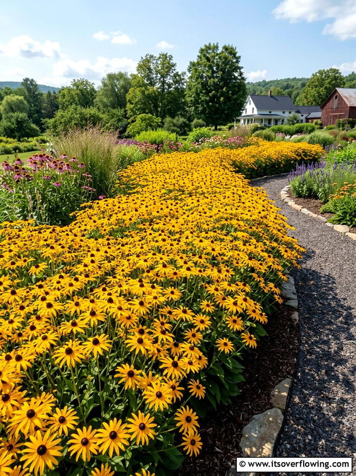 Black eyed Susan cluster - 25 garden ideas for butterflies