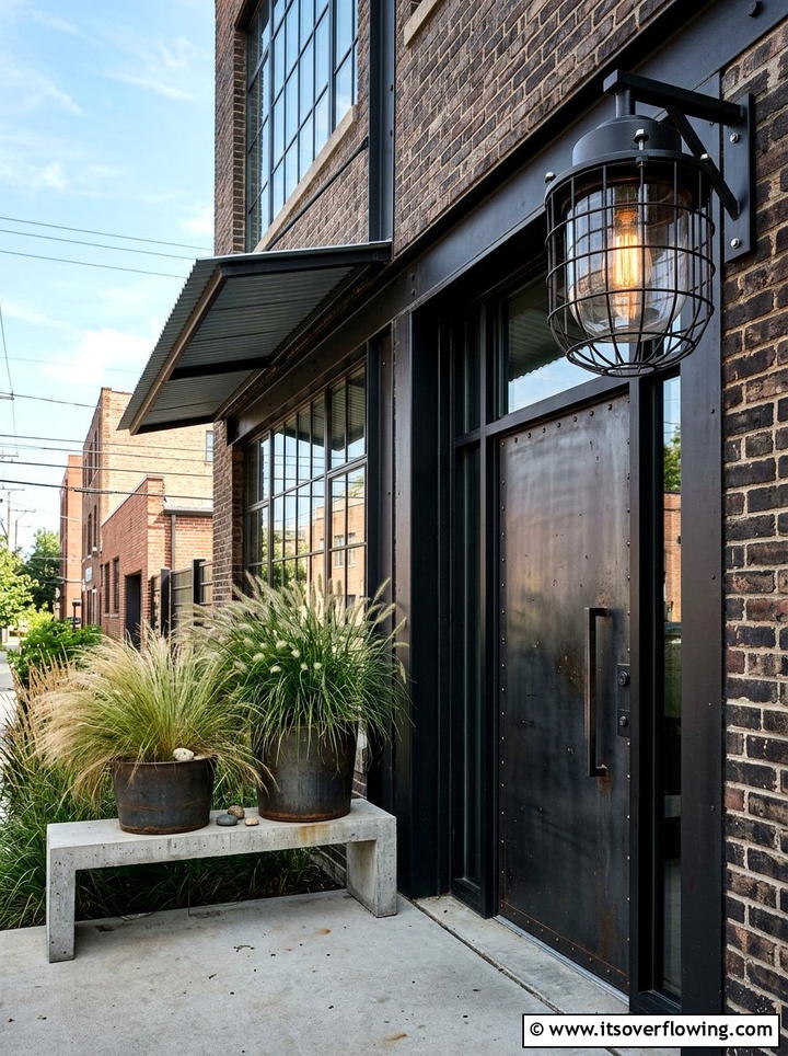 Black metal cage light - 25 front porch ideas with sconces