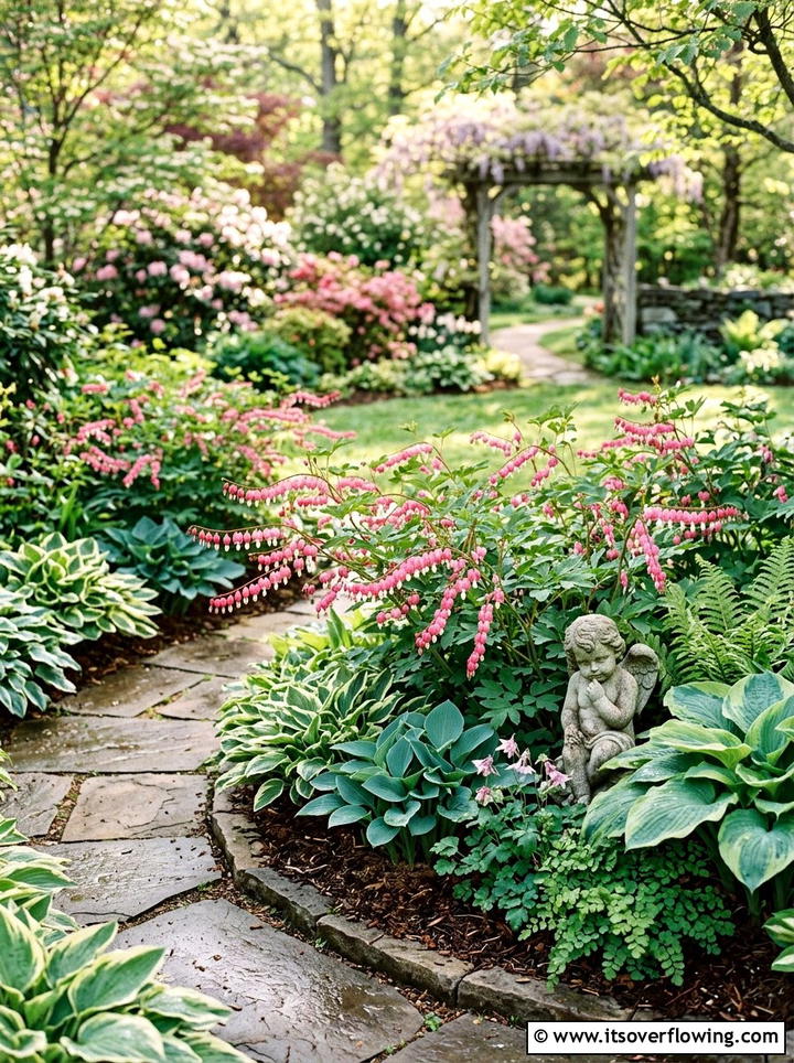 Bleeding Heart Garden - 25 garden ideas for shade