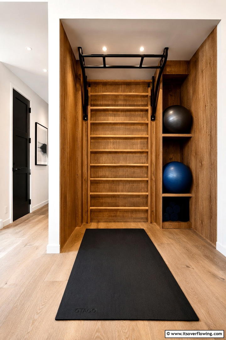 Bodyweight Exercise Nook - 30 Small Home Gym Ideas for Compact Fitness Spaces