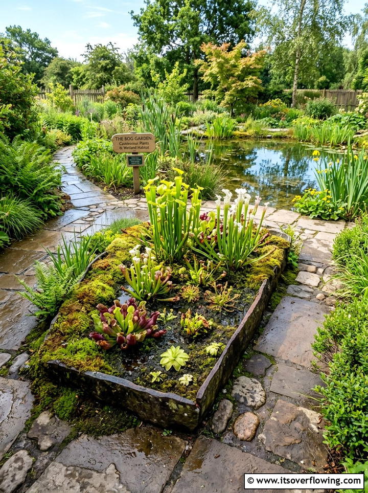 Bog Garden Water Feature - 25 creative garden ideas with mini ponds