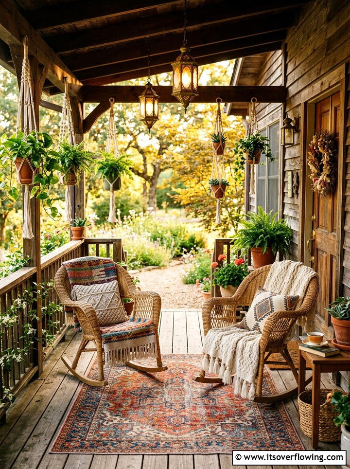 Bohemian Front Porch Decor - 25 front porch decor ideas with rocking chairs
