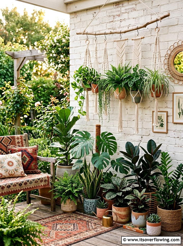 Bohemian Plant Corner - 25 garden ideas for balconies