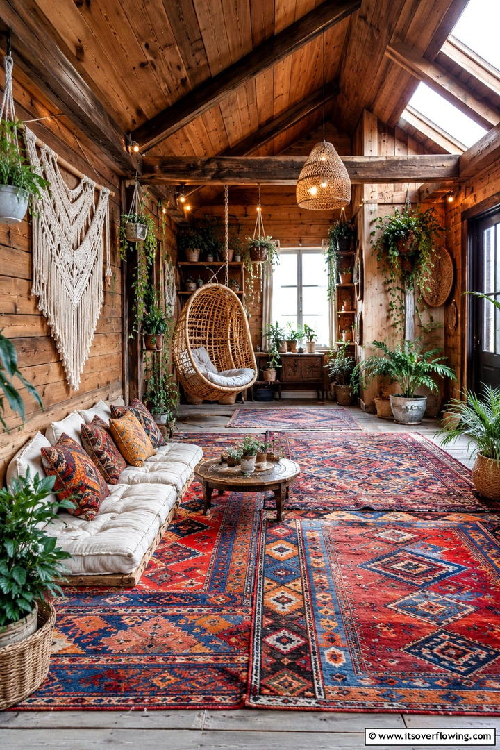 Bohemian Rustic Hideout - 30 Rustic Tiny House Ideas for Compact, Cozy Living