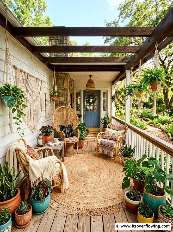 Boho Front Porch Decor - 25 front porch ideas for open porch