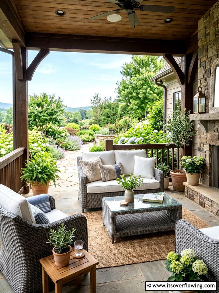 Boho Front Porch Seating - 25 front porch decor ideas with low maintenance setup