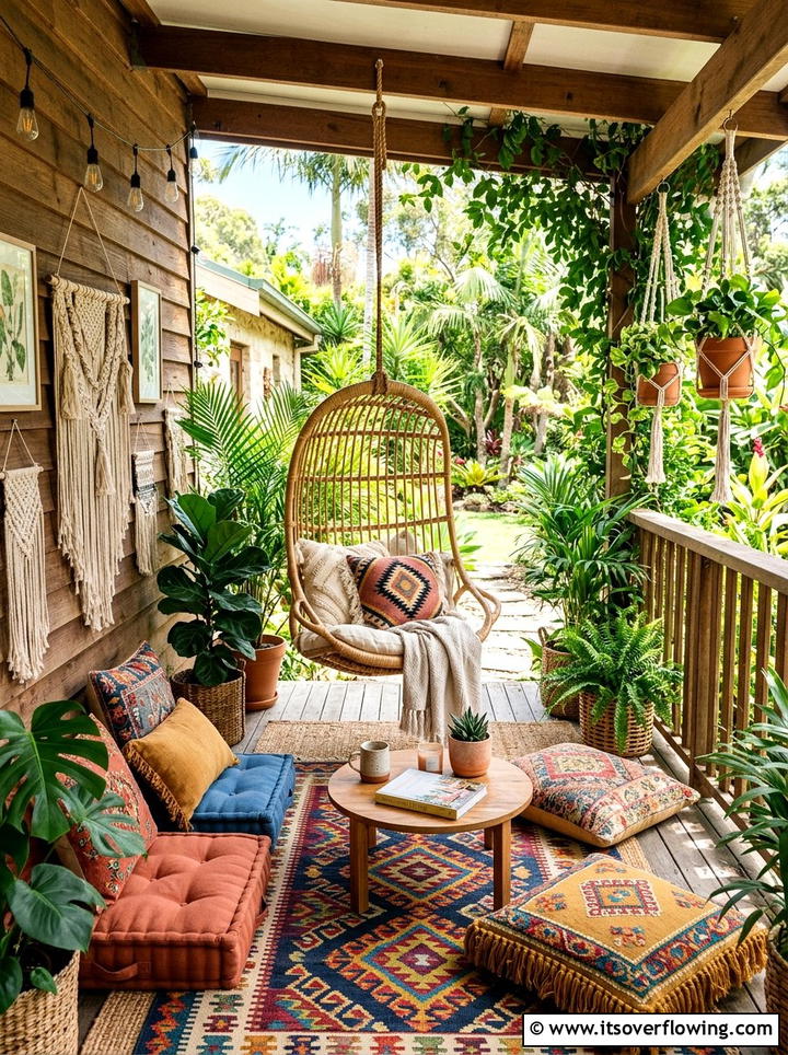 Boho Summer Porch Decor - 25 front porch ideas with summer decor