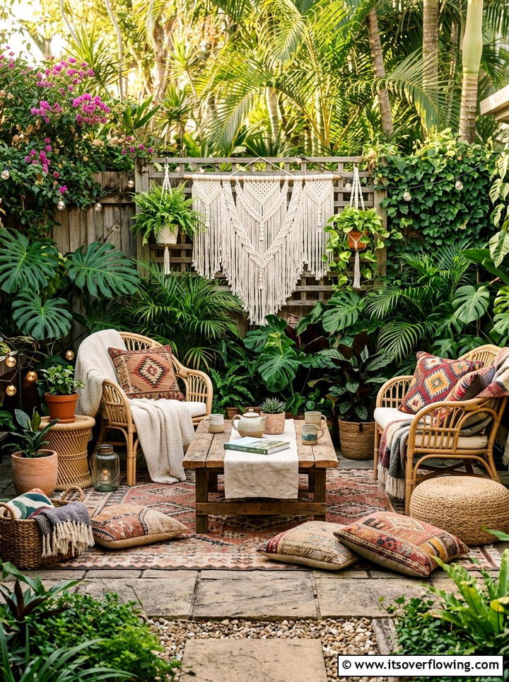 Boho garden seating - 25 creative garden ideas for summer entertaining