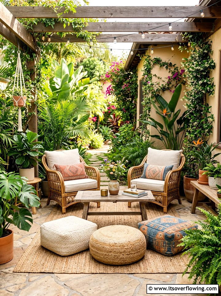 Boho outdoor furniture - 25 garden decor ideas for patios