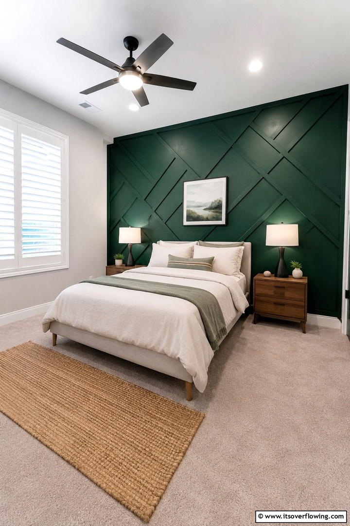 Bold Accent Wall Ideas - 30 Space-Saving Small Guest Bedroom Ideas for Cozy Comfort