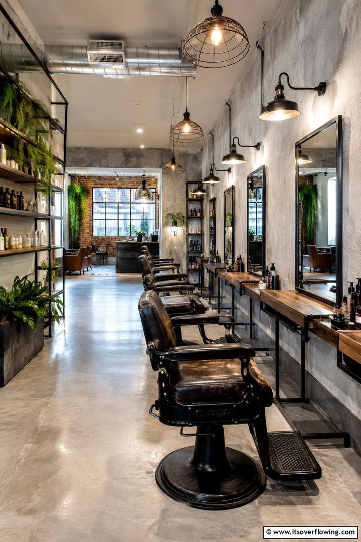 Bold Design Accents - 30 Small Salon Interior Design Ideas for Compact Beauty Spaces