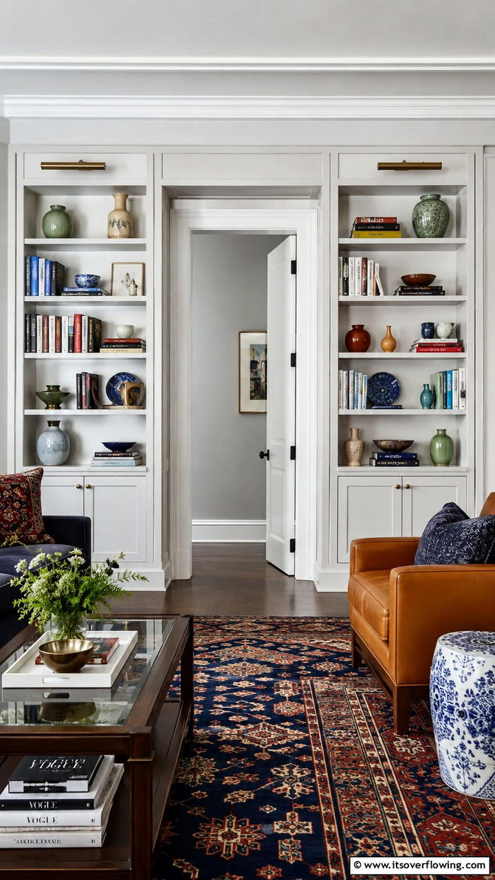 Bookshelves Around a Doorway - 25 Built-in Bookshelf Ideas for Stylish Home Storage