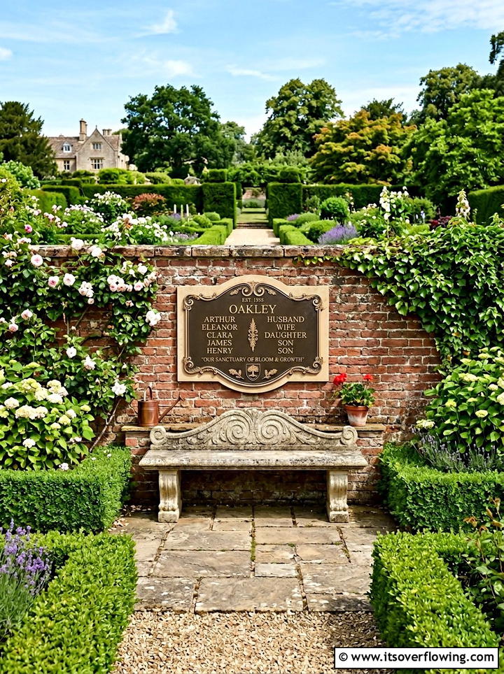 Botanical Illustration Garden Plaque - 25 garden ideas with garden signs