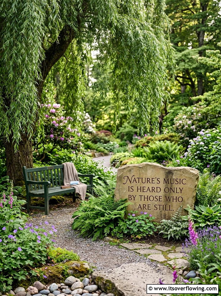 Botanical Quote Garden Sign - 25 garden decor ideas with signs