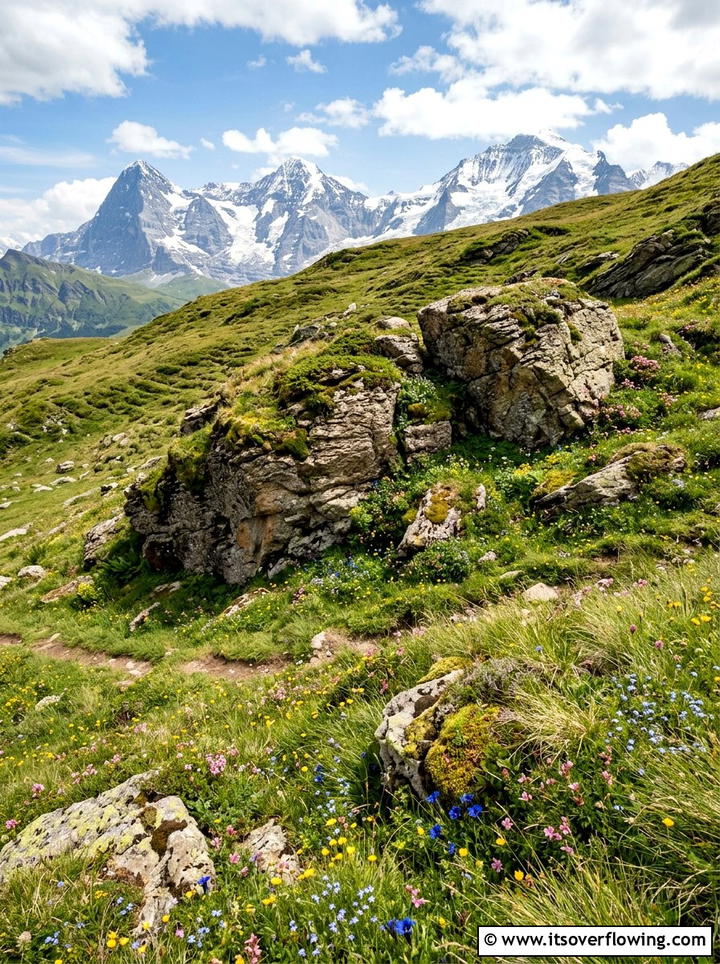 Boulder Outcropping - 25 garden ideas for uneven ground