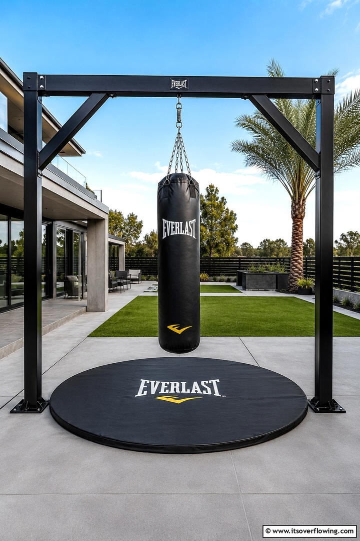 Boxing and Kickboxing Area - 30 Outdoor Gym Ideas to Create a Fresh Air Fitness Zone
