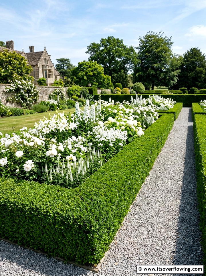 Boxwood Hedge Border - 25 garden design ideas with straight lines