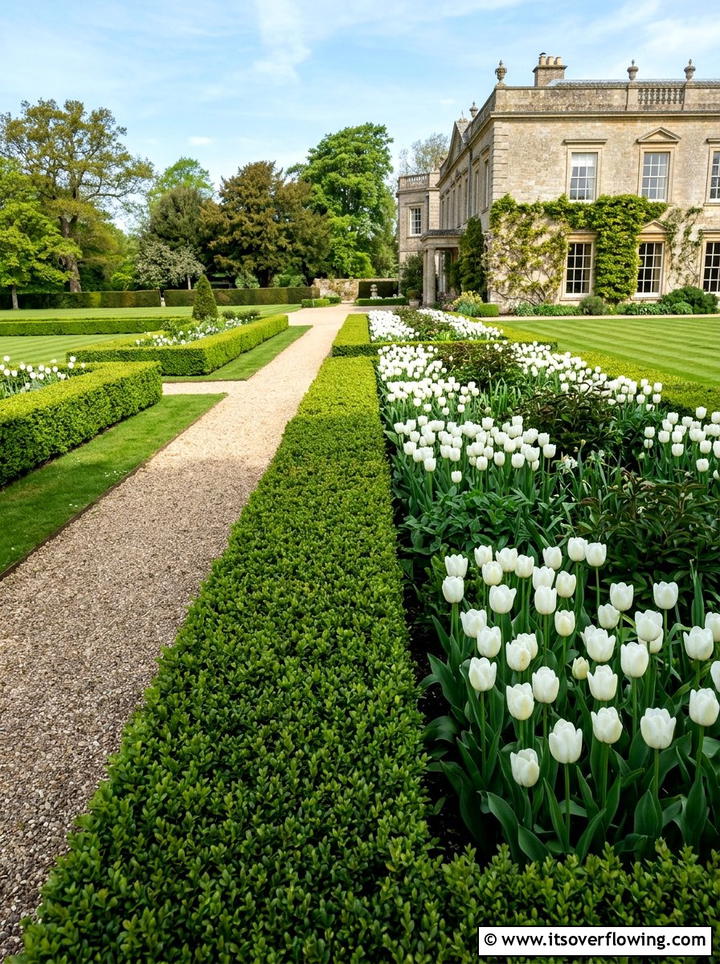 Boxwood Hedge Border - 25 garden ideas for front yards